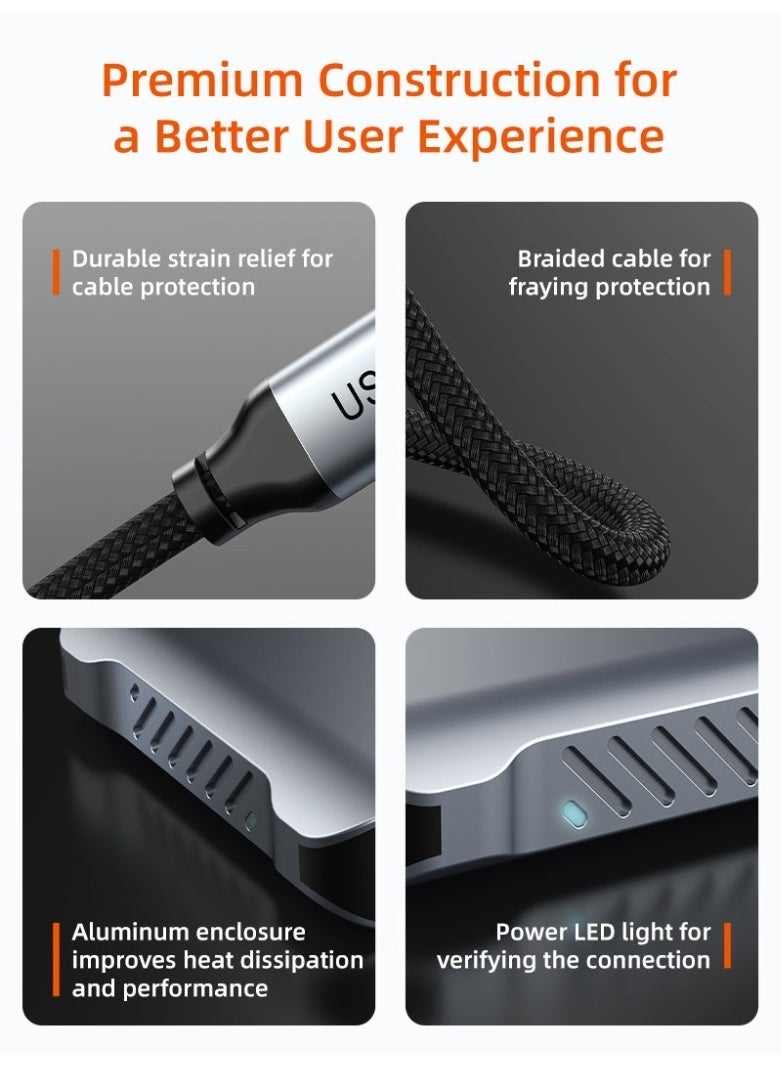 CABLETIME 4K60Hz USB C to DUAL HDMI HUB, Support MST - Image 4